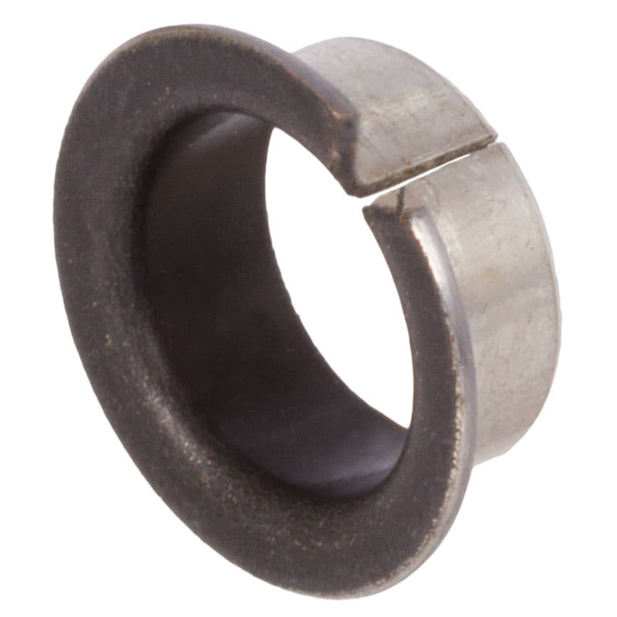 Flanged bush slotted version 15 x 17 / 23 x 17 mm