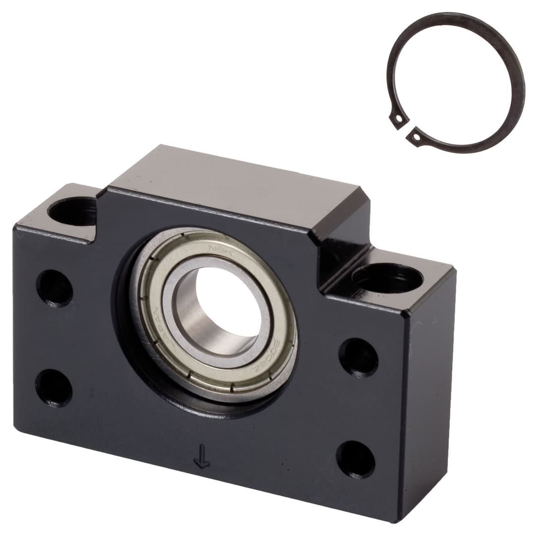 Pillow block bearing unit BF 35 bore 35mm material steel black oxide finished