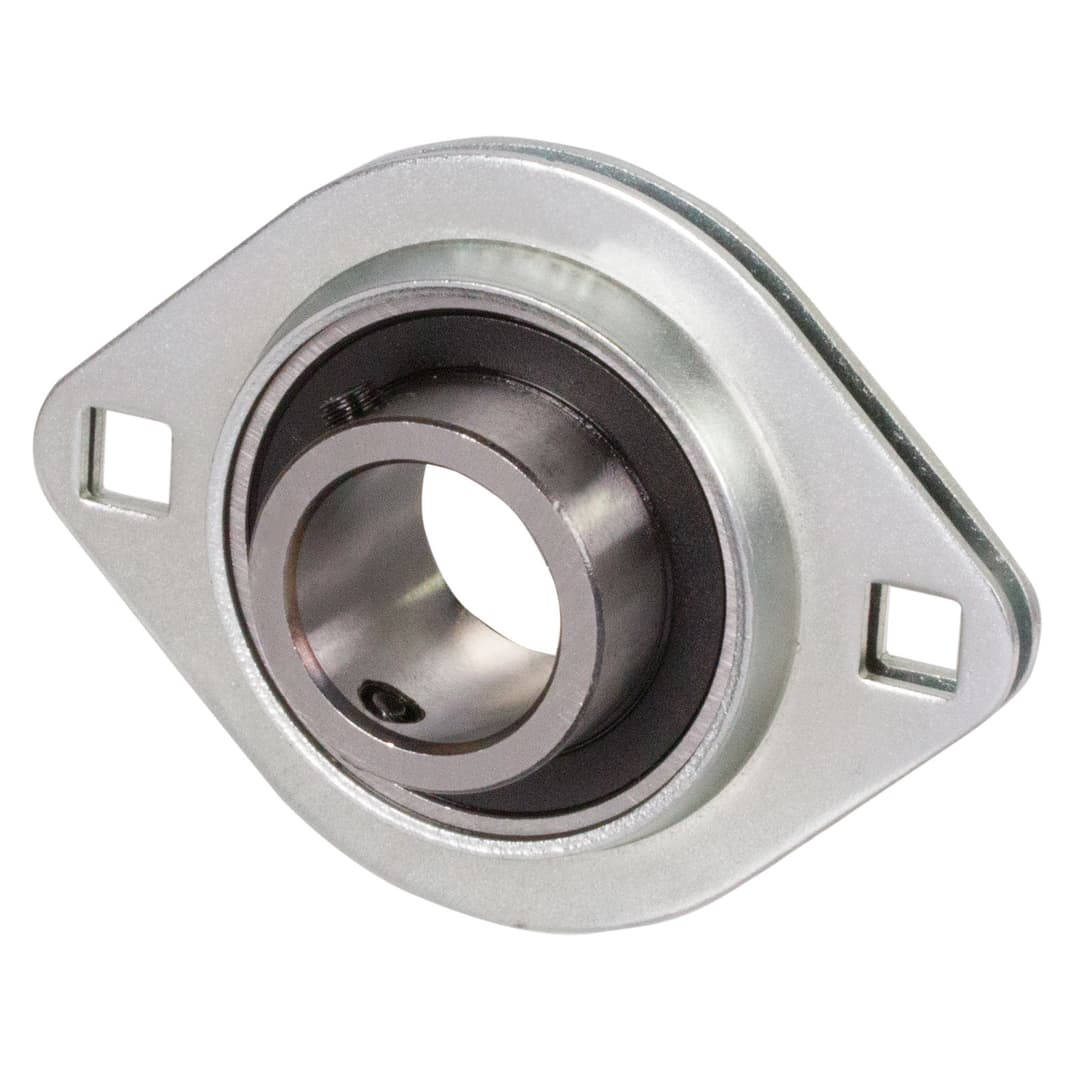 Ball flange bearing BPFL 207 bore 35mm two-part steel sheet, zinc-plated