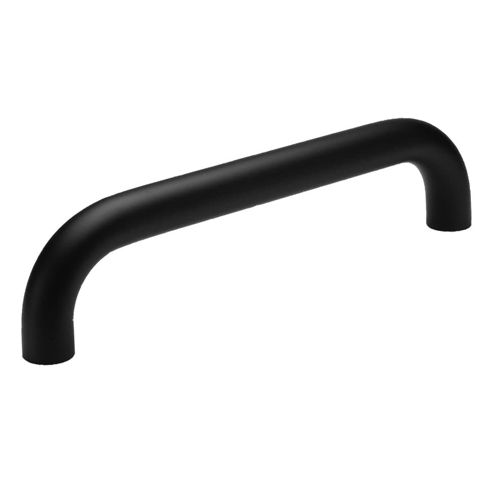 Cabinet U handle 426 length 300mm diameter 28mm aluminium plastic coated black