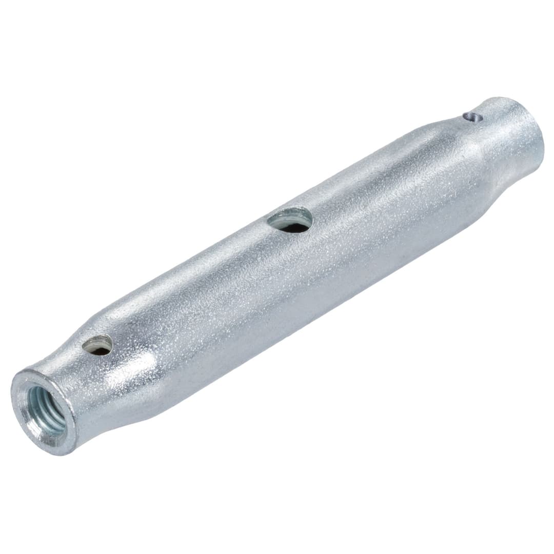 Turnbuckle similar DIN 1478 steel zinc-plated thread M24 length 255mm