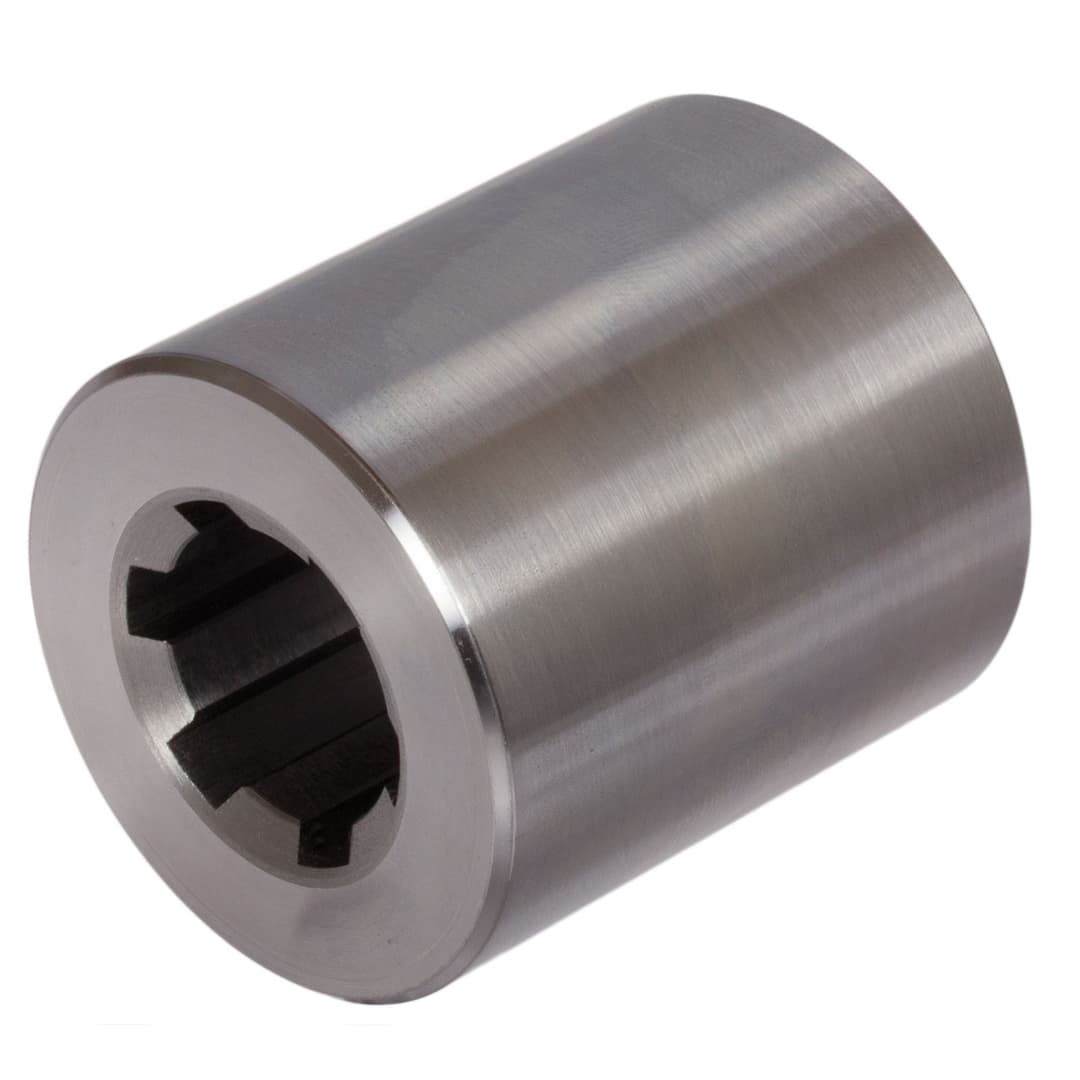 Splined hub DIN ISO 14 KN 28×34 length 60mm diameter 60mm steel C45Pb