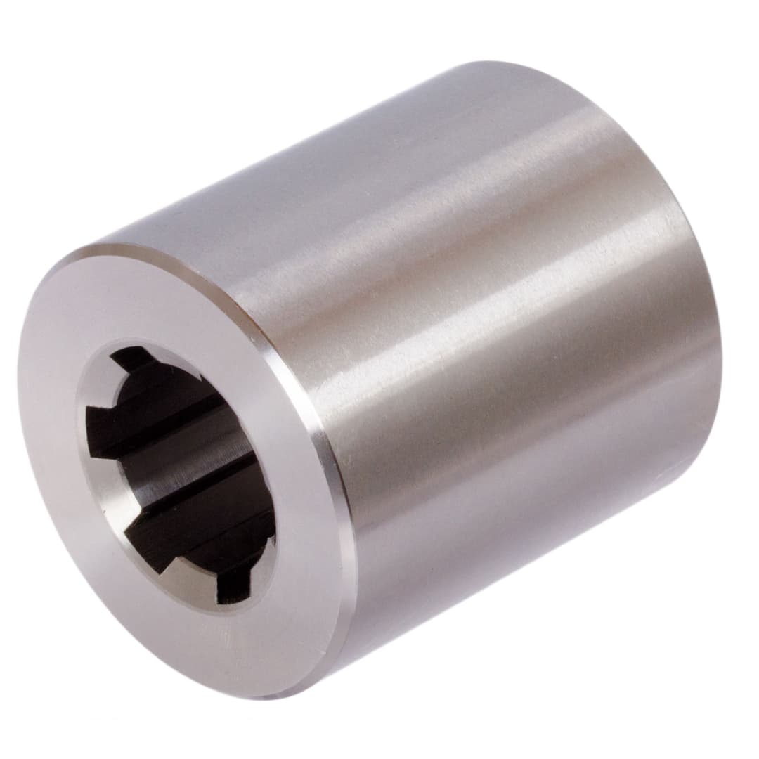 Splined hub DIN ISO 14 KN 26×32 length 60mm diameter 52mm stainless steel 1.4305