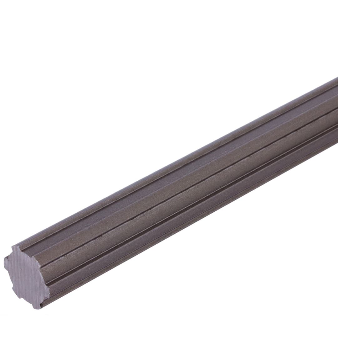 Splined shaft similar to DIN ISO 14 profile KW 42×48 x 2000mm long steel 42CrMo4