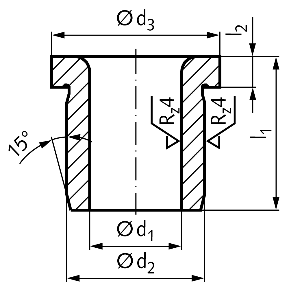 drill bushing (guide bushing) similar DIN 172 – A 8,4 x 25