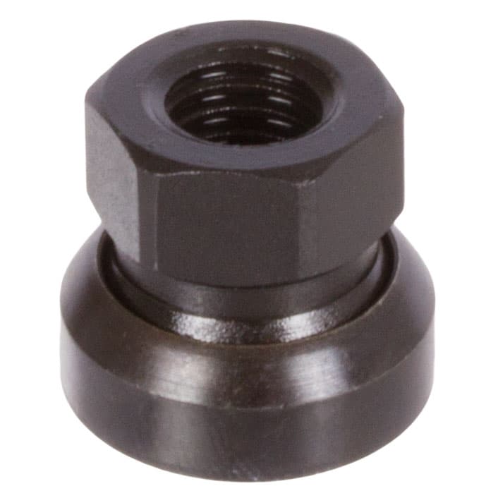 Hexagon nut 2308 with ball cup thread M24 steel strength 10 black oxide finished