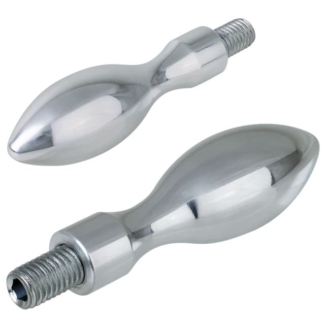 Fixed handle DIN 39 Al diameter 20mm type E with thread plug M8 material: aluminium polished