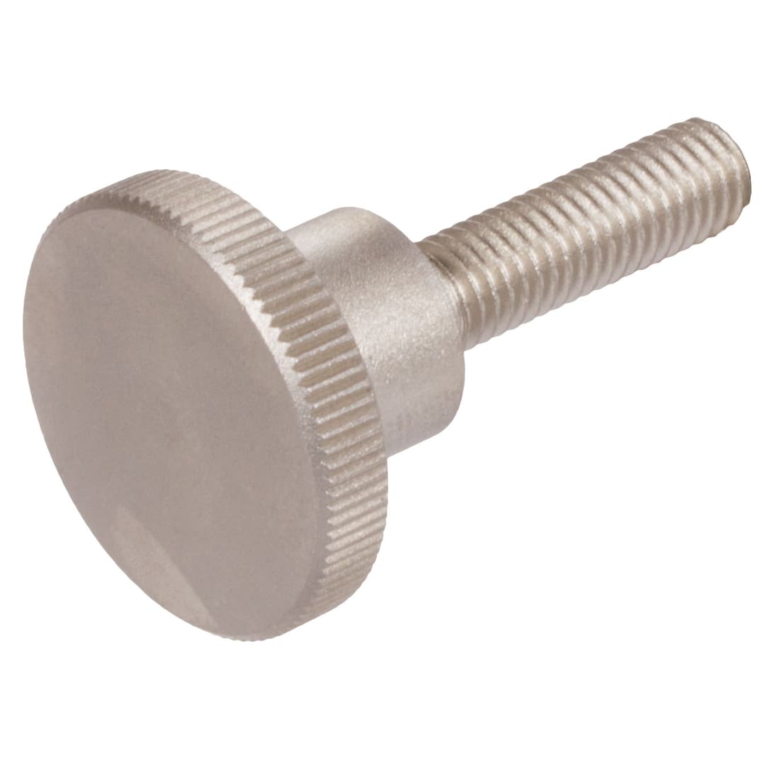 Knurled thumb screw DIN 464 M4 x 10mm long stainless steel 1.4305