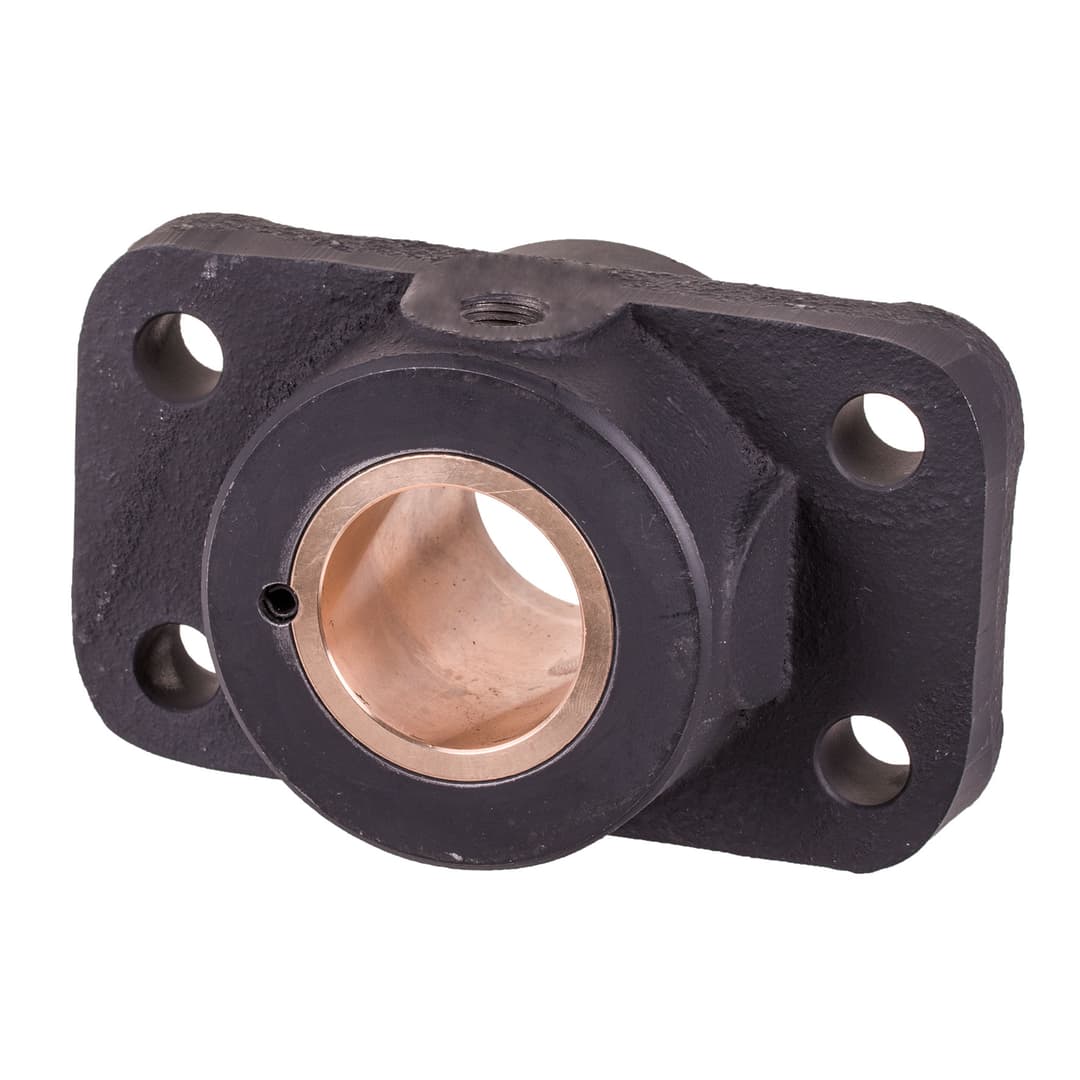 Flange bearing DIN 503 A with red brass bush bore 40mm D10 material grey cast iron