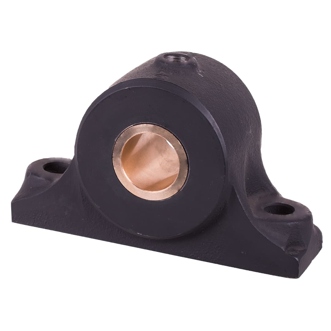 Heavy-duty pillow block bearing DIN 504 A with red brass bush bore 80mm D10 material grey cast iron