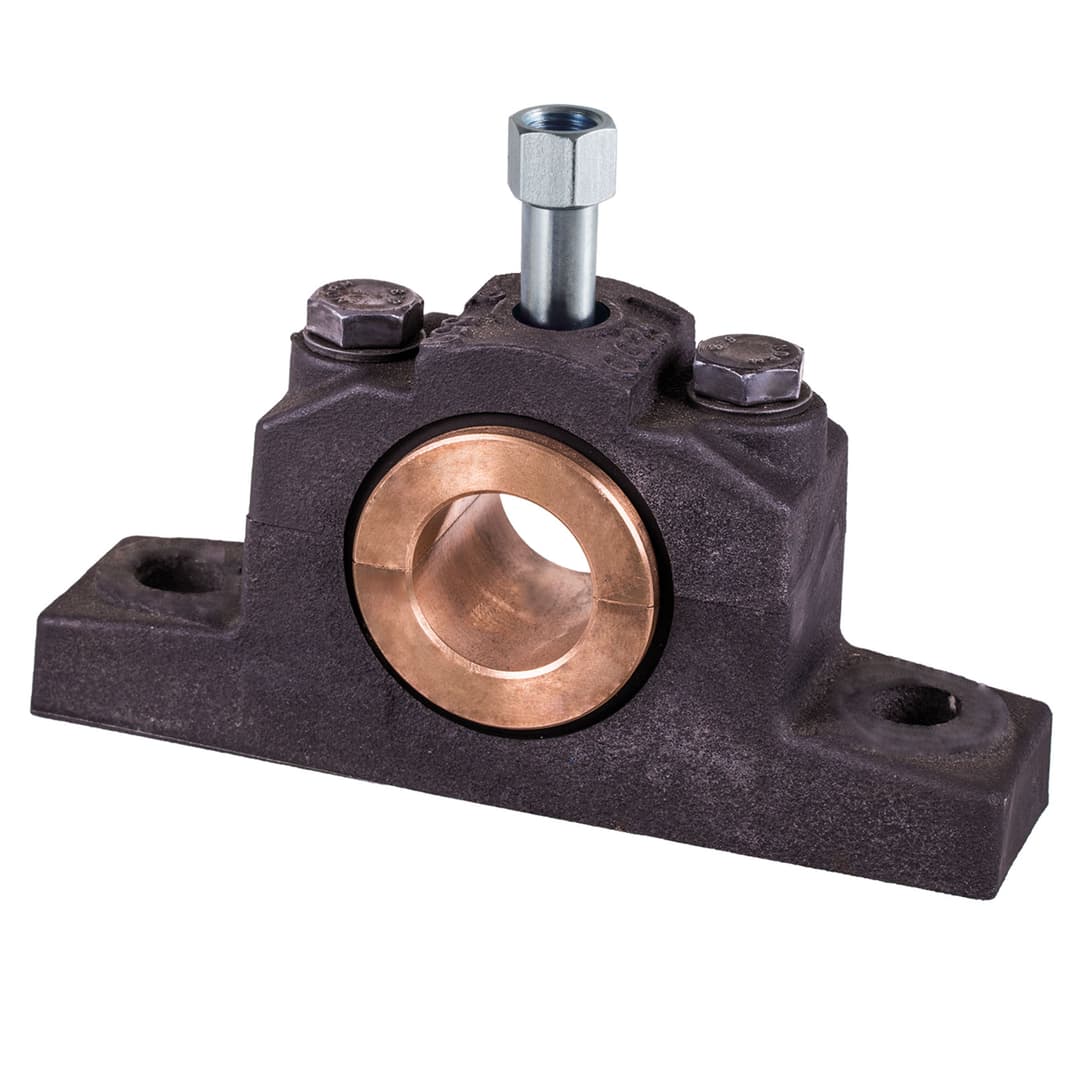 Cap bearing DIN 505 L with bearing shells of red brass bore 35mm D10