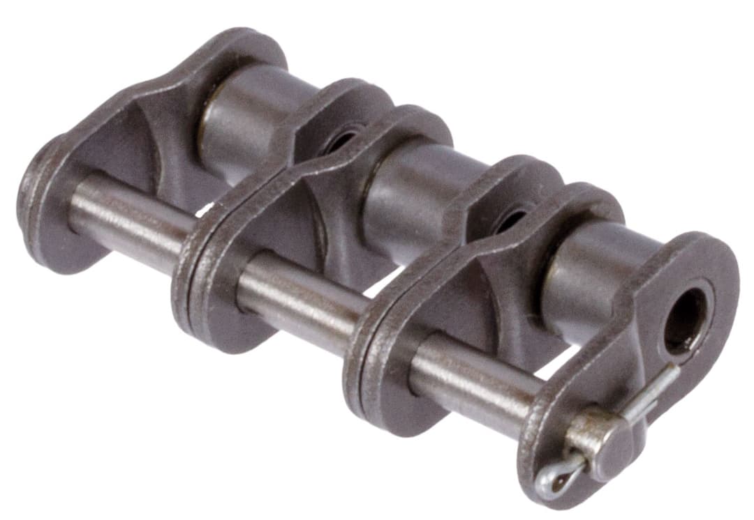 Cranked chain link type 12 / L for triple-strand roller chain 06 B-3 pitch 3/8×7/32″