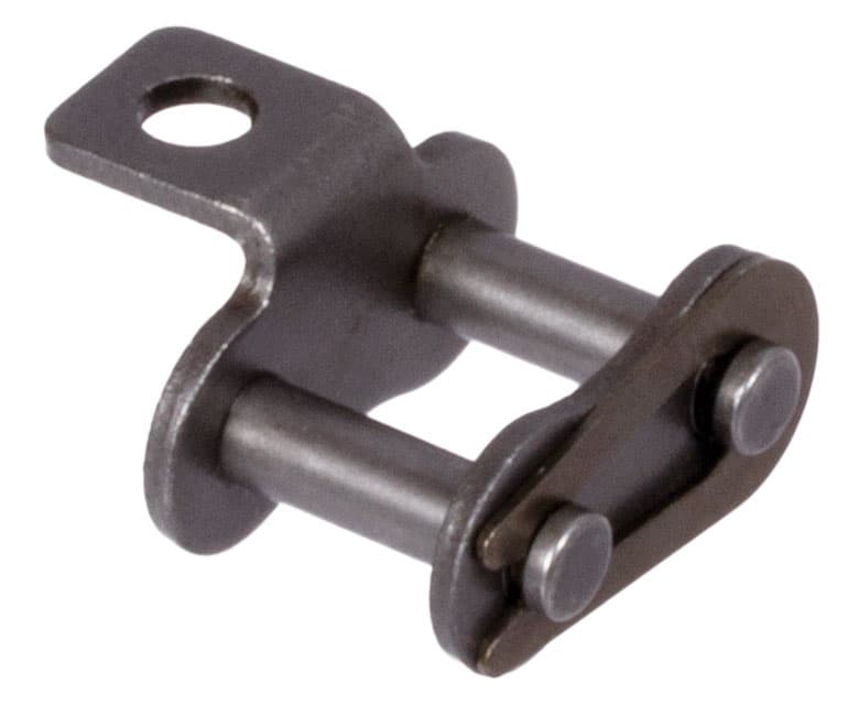 Chain connecting link type 11 / E with bent attachments 06 B-1-K1 attachments slim version on one side