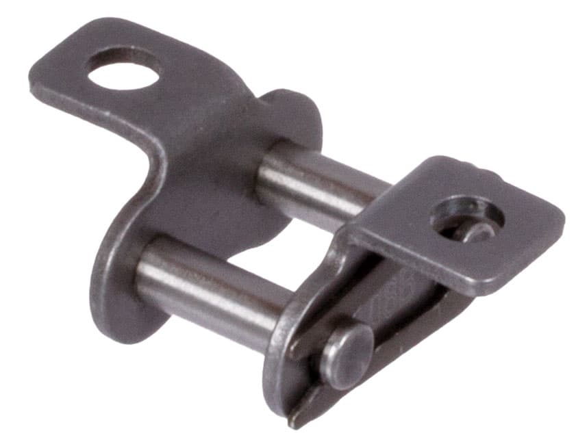 Chain connecting link type 11 / E with bent attachments 06 B-1-K1 attachments slim version on both side