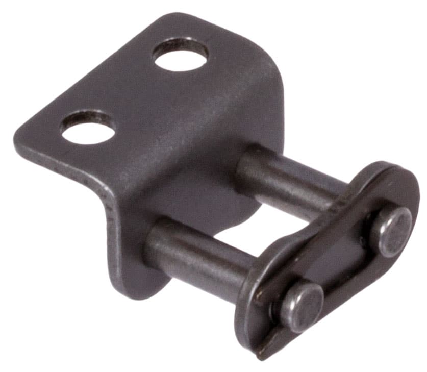 Chain connecting link type 11 / E with bent attachments 08 B-1-K2 attachments wide version on one side