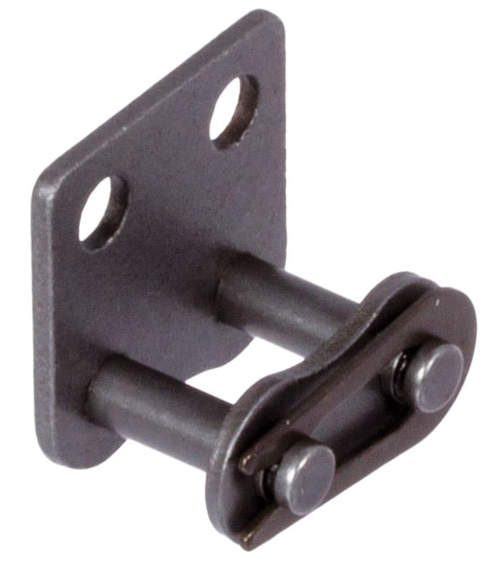 Chain connecting link type 11 / E with straight attachments 08 B-1-M2 attachments wide version on one side