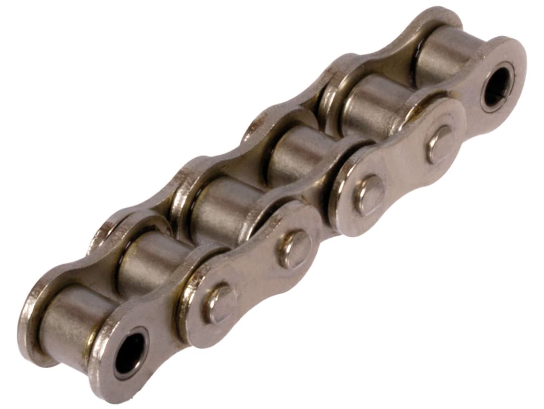 Roller chain similar to 08 B-1 pitch 1/2 x 5/16″ nickel-plated.