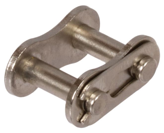Chain connecting link type 11 / E for roller chain similar to 20 B-1 NP pitch 1 1/4×3/4″ nickel-plated