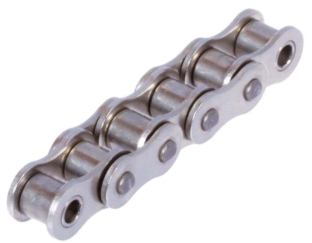 Roller chain no. 04 pitch 6mm material stainless steel 1.4301
