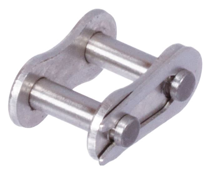 Chain connecting link type 11 / E stainless steel for roller chain similar to 05 B-1 pitch 8mm
