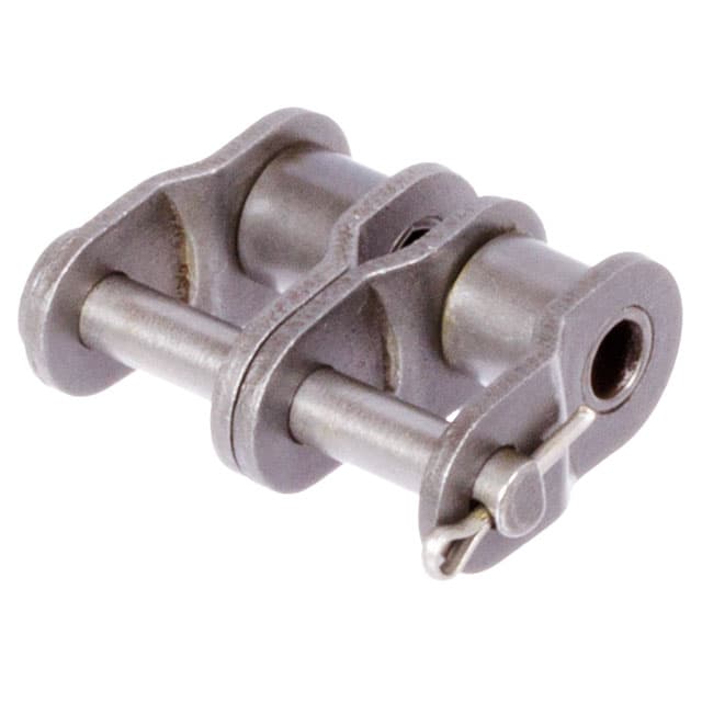 Cranked chain link type 12 / L for double-strand roller chain 10 B-2 pitch 5/8×3/8″ material stainless steel