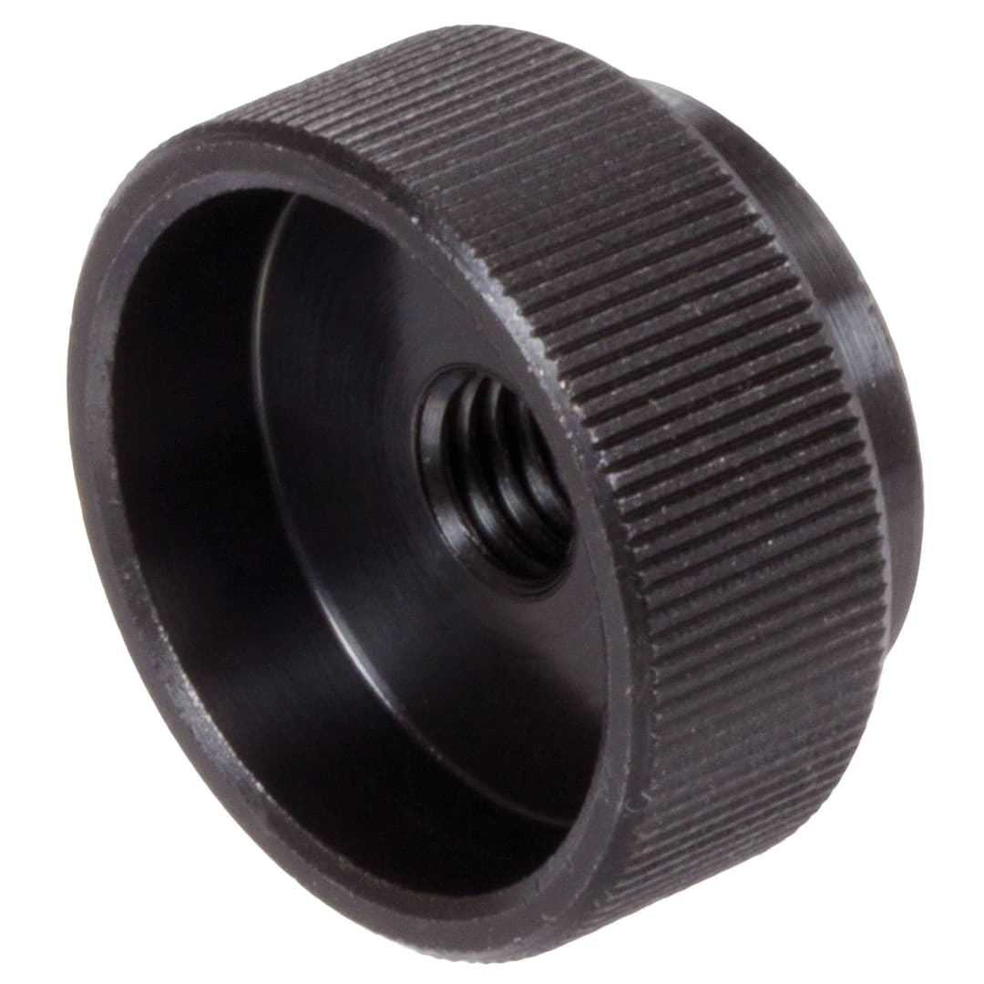 Knurled nut DIN 6303 thread M5 steel