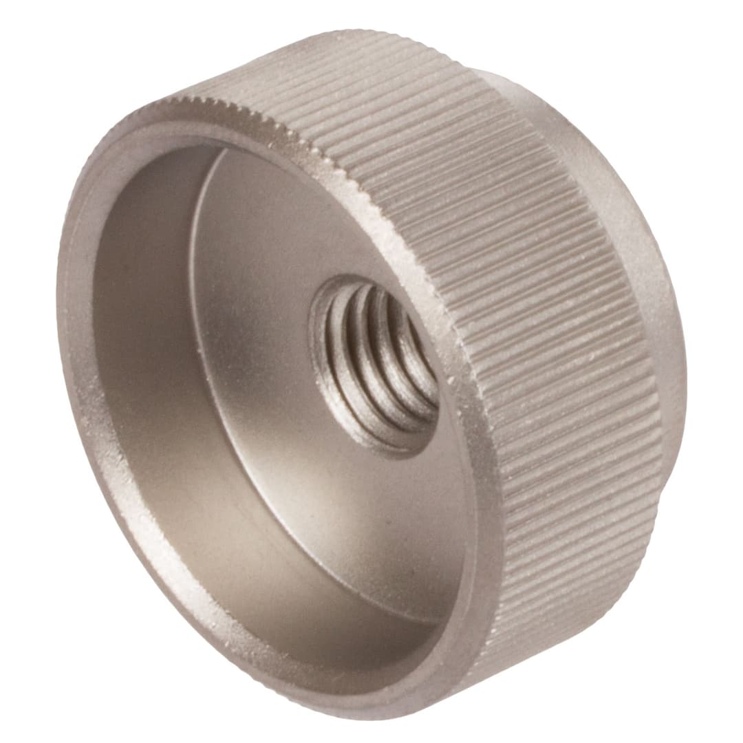 Knurled nut DIN 6303 thread M5 stainless steel 1.4305