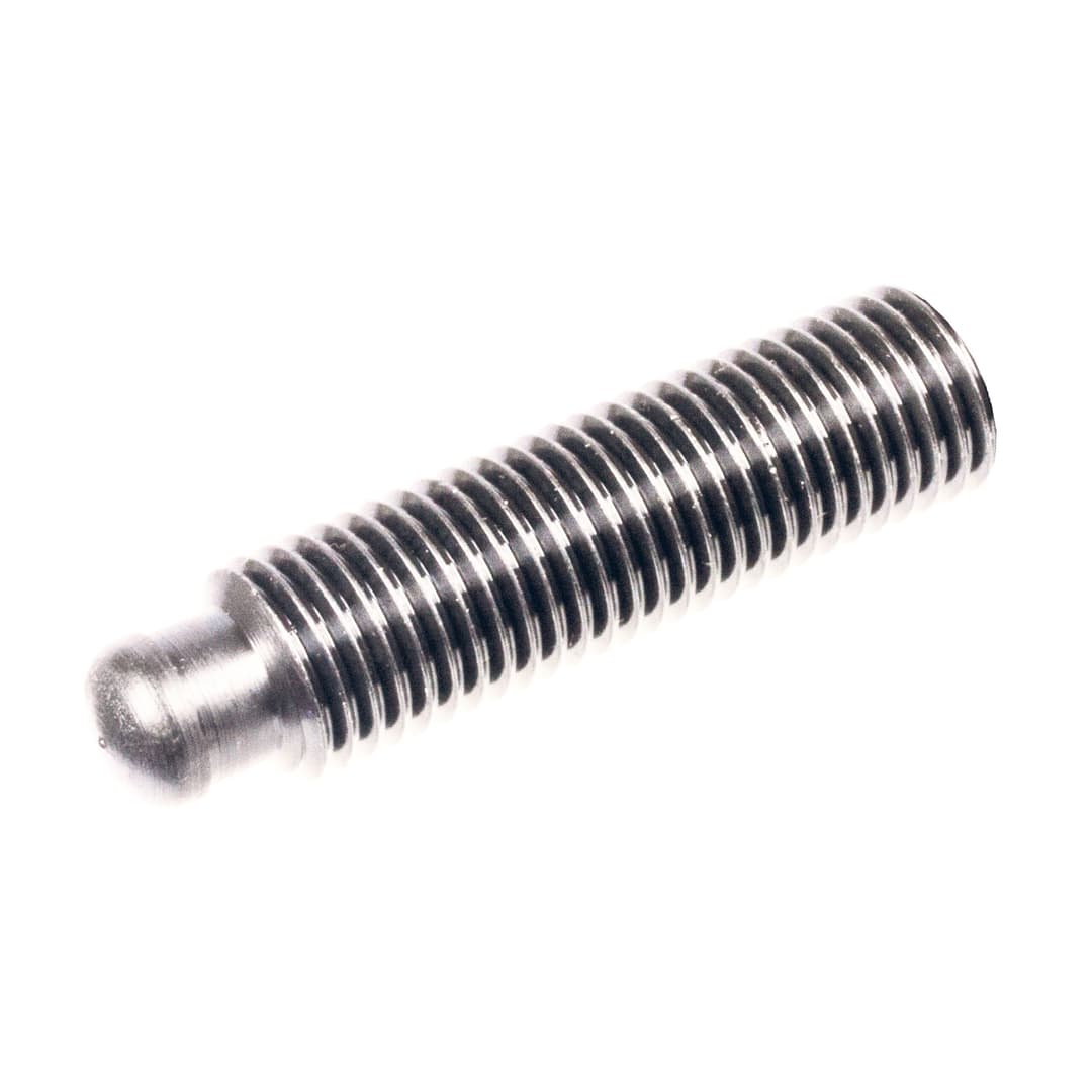 Grub screw DIN 6332 with thrust point with internal hexagon thread M16 length 100mm stainless steel