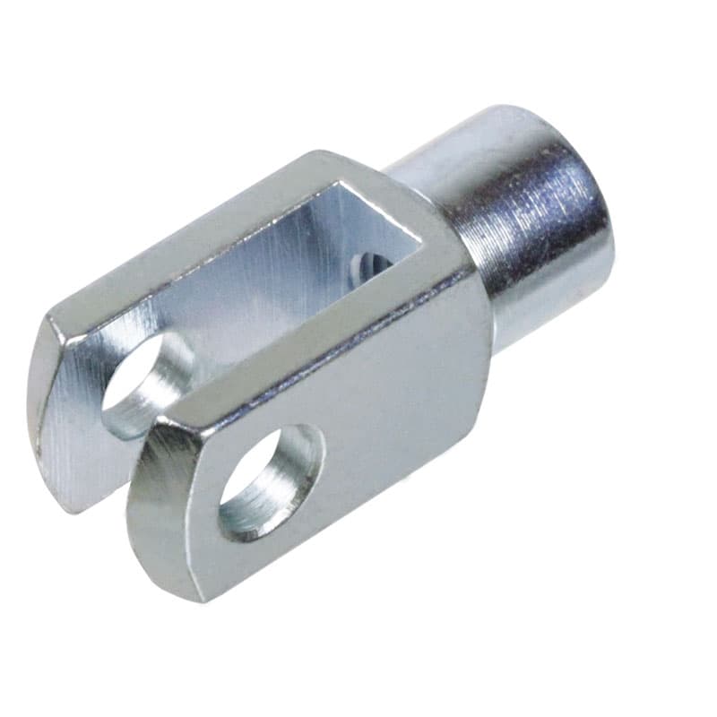 Clevis DIN 71752 size 4 x 8 left handed steel zinc-plated