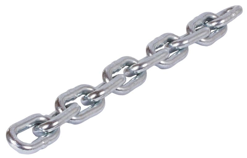 Round-link steel chain DIN 766A quality class 3 diameter 5 mm glavanic zinc-plated