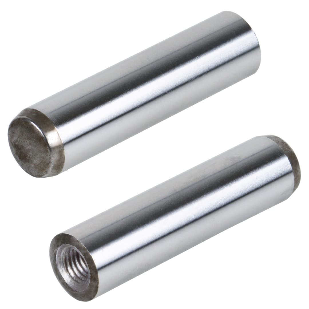 Parallel pin DIN 7979 hardened steel diameter 4m6 length 16mm internal thread M2
