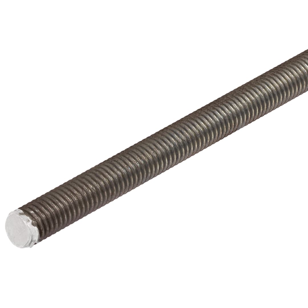 Threaded bar DIN 976-1 A (ex DIN 975) steel 10.9 plain surface M20 x 2,5 x 1000mm RH marked with colour white