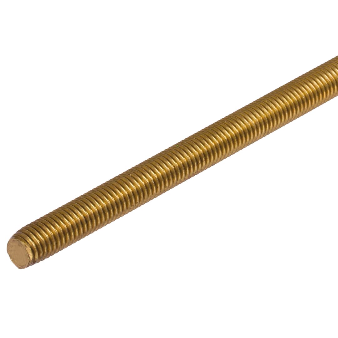 Threaded bar DIN 976-1 A (ex DIN 975) brass Ms60 M4 x 0,7 x 1000mm RH