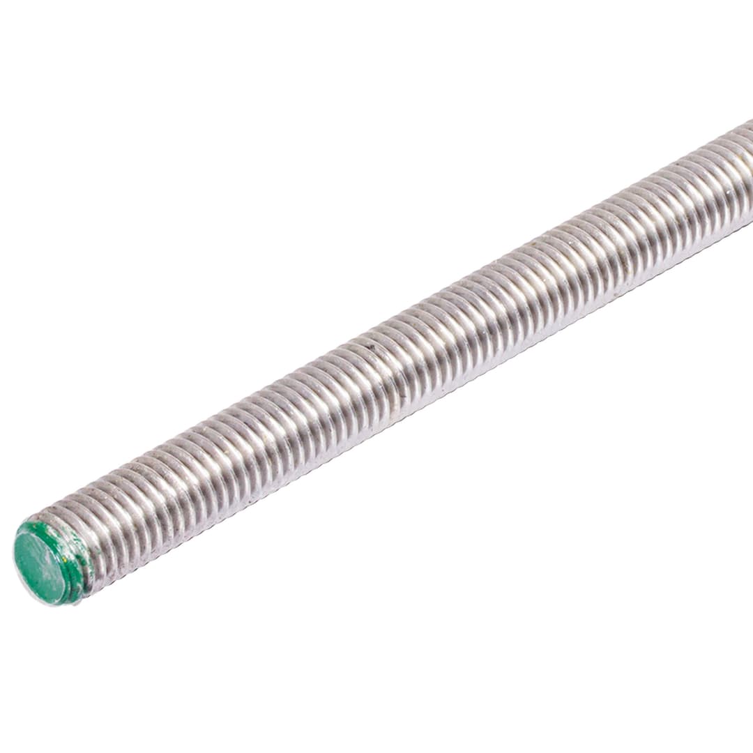 Threaded bar DIN 976-1 A (ex DIN 975) stainless steel V2A M10 x 1,5 x 1000mm RH marked with colour green