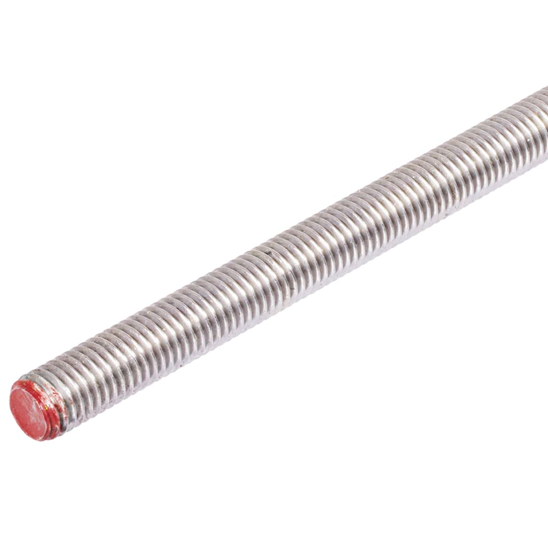 Threaded bar DIN 976-1 A (ex DIN 975) stainless steel V4A M8 x 1,25 x 1000mm RH marked with colour red
