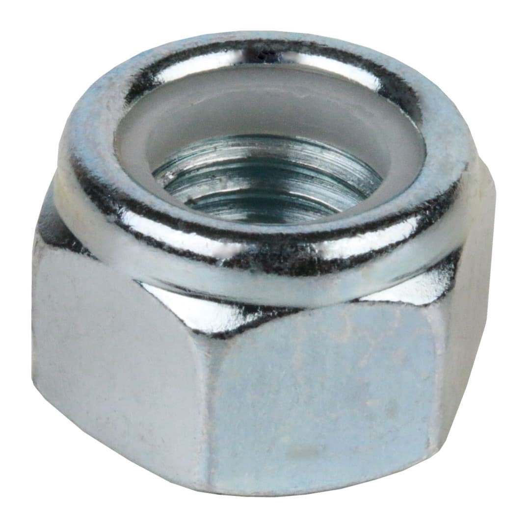 Hexagon nut DIN 982 (similar DIN EN ISO 7040) with polyamid insert M10 steel zinc plated property class 10