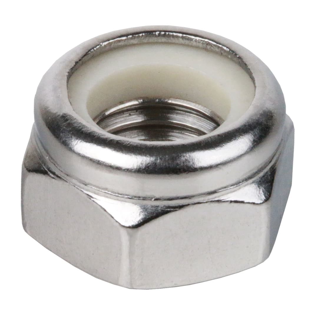 Hexagon nut DIN 985 (similar DIN EN ISO 10511) with polyamid insert M3 stainless steel A2