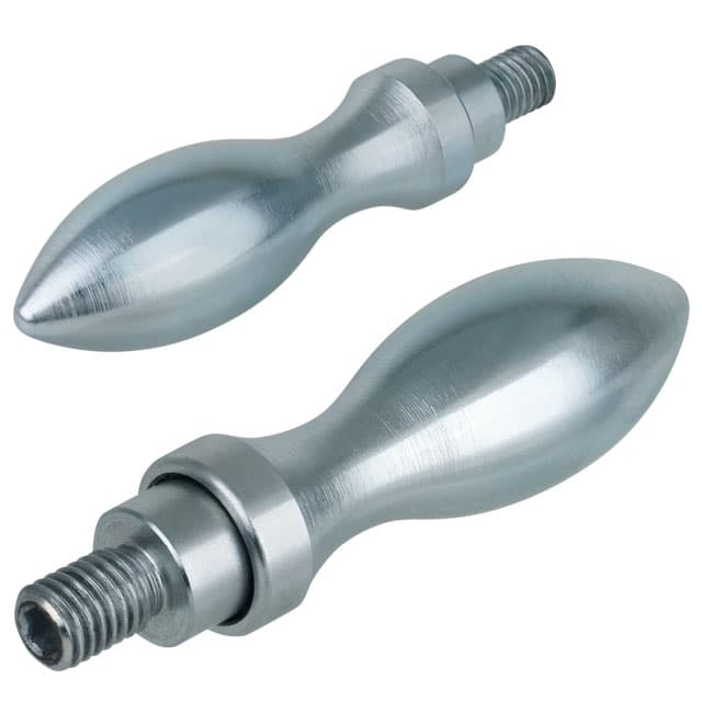 Revolving handle made from steel DIN 98 St diameter 16mm type E with thread plug M6