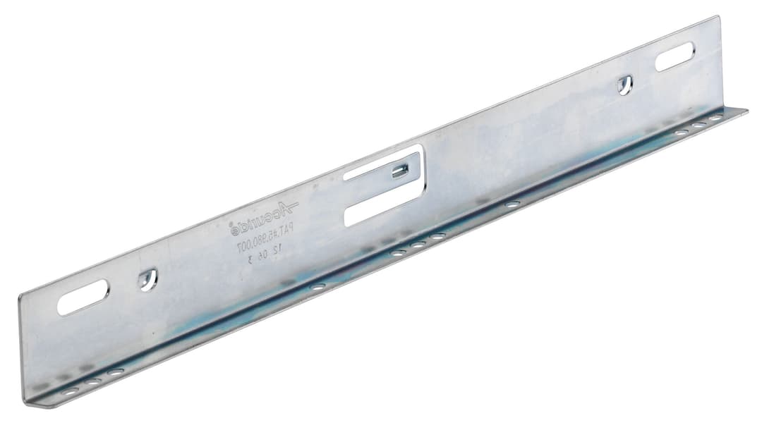 Pair of brackets DZ 633 for slide length 350mm bracket length 346,7mm zinc plated