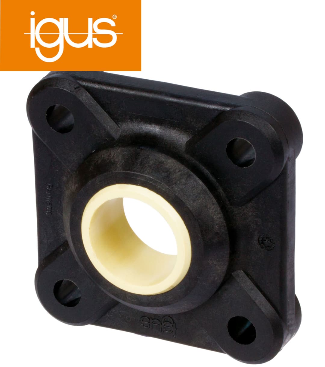Flange block bearing igus igubal EFSM-10 4 mounting holes bore 10mm
