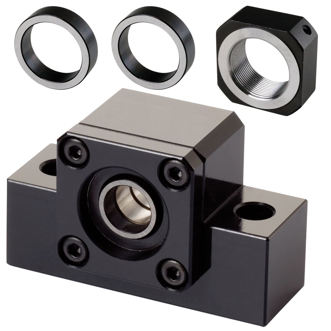 Pillow block bearing unit EK 10 bore 10mm material steel black oxide finished