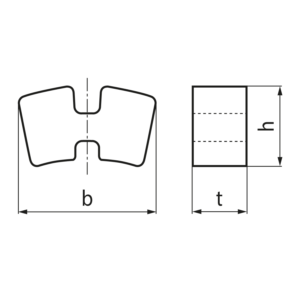Spare part set of elastomeres for coupling MAEPEX size 125 NBR 80 Shore A black