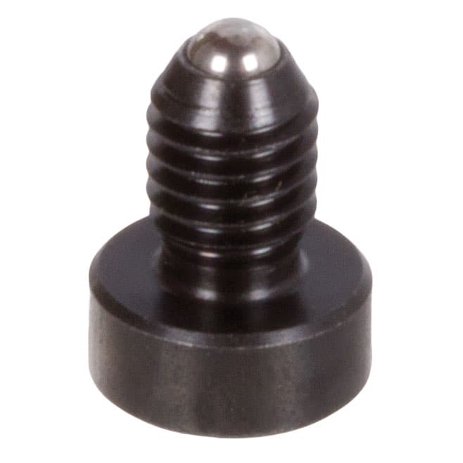 Spring plunger M6 type AS with ball and internal hexagon steel black oxided