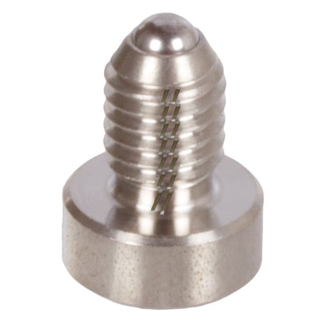 Spring plunger M10 type ASNV with ball and internal hexagon strong tension stainless steel 1.4305