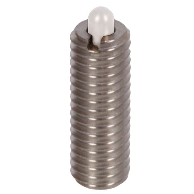 Spring plunger M4 with bolt from POM and hexagon socket stainless steel 1.4305