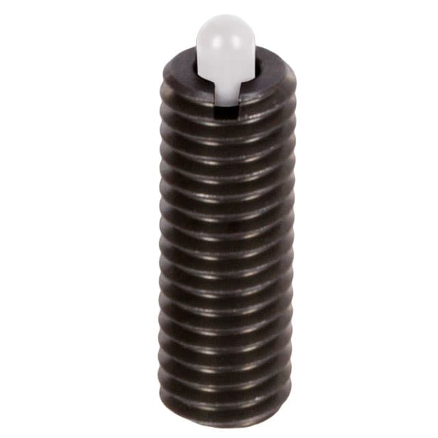 Spring plunger M16 with bolt from POM and hexagon socket steel black oxided