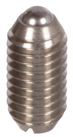 Spring plunger M5 with ball and slot stainless steel 1.4305