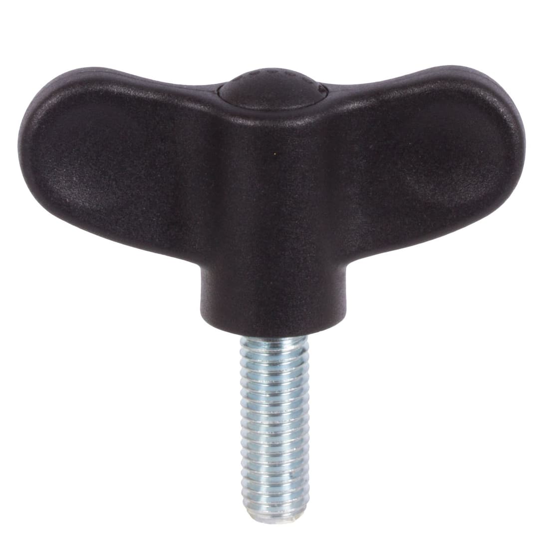 Wing screw made from thermoplast d1 = 70mm external thread M8 x 20mm