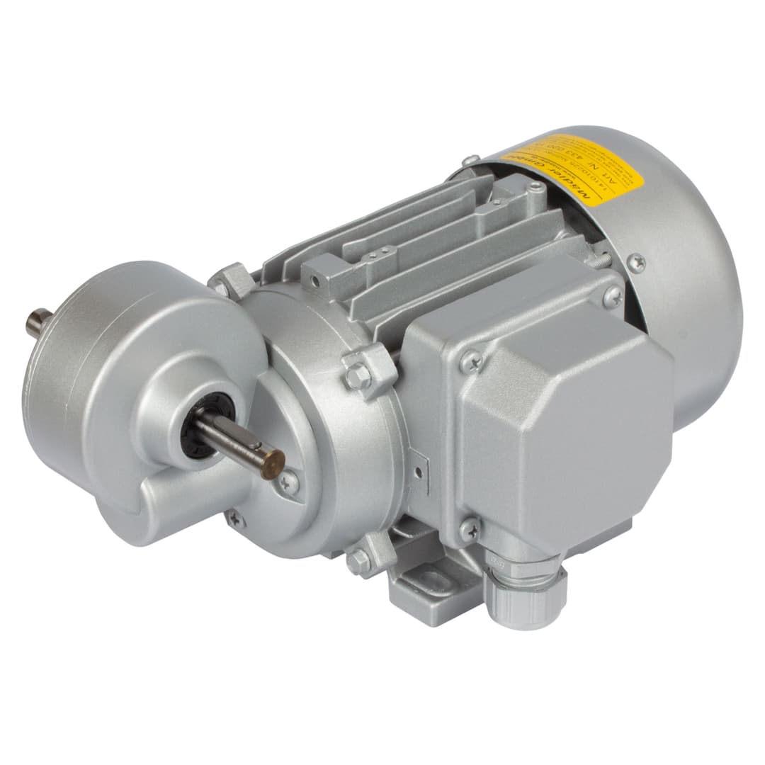 Worm geared motor MEK 90 Watt 230/400V 50Hz IE1 i=75:1 output speed approx. 19 rpm permitted Md2=8.8Nm (For operating instructions please visit the download area of our website www.maedler.de)
