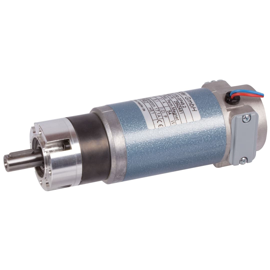 Planetary small geared motor PE with DC motor 24V size 2 n2=392 rpm i=7.66:1